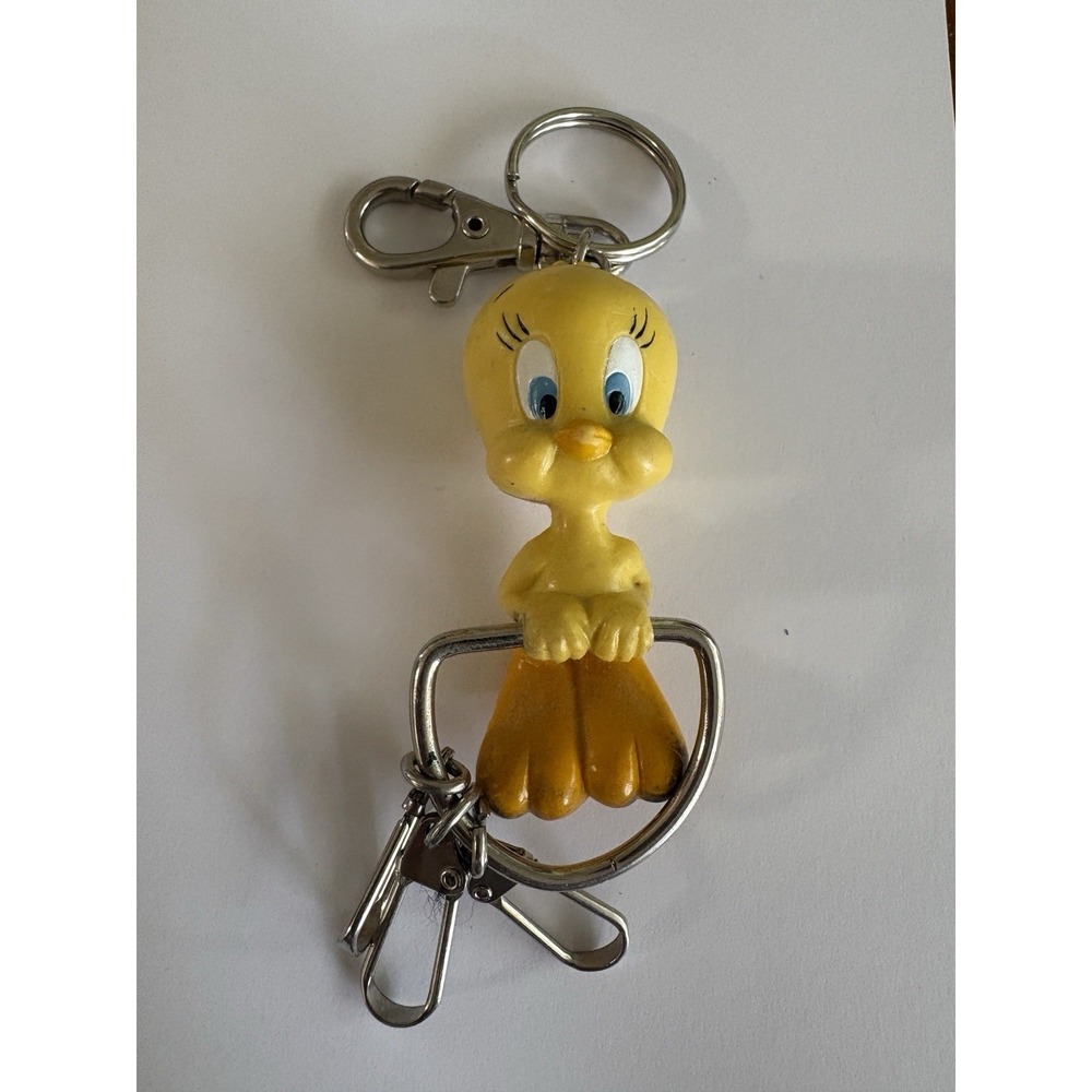 Vintage Keychain Tweety Bird Warner Bros 1997